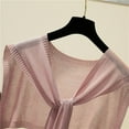 thumbnail image 4 of Summer Shrugs for Womens Cropped Cardigan Thin Ice Silk Coat Short Sleeve Coverup Open Front Sheer Thin Shawl Cardigans 2025, 4 of 5