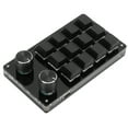 thumbnail image 1 of Clavier Mécanique Macro, Clavier Programmable Plug And Play RGB 12 Touches Portable pour Gaming Noir, 1 of 8