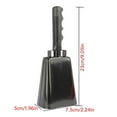 Cow With Handle Metal Cow Noise Maker Copper Color Large Hand Cow Alarm