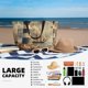 thumbnail image 5 of Fotbe Vintage Nautical Lighthouse Bolsa de Viaje para Playa - Resistente al Agua, Bolsa Tote de Gran Capacidad y Ligera con 7 Bolsillos para Mujeres y Hombres, 5 of 7