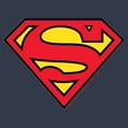thumbnail image 2 of Junior's Superman Classic Logo  Racerback Tank Top Indigo Large, 2 of 4