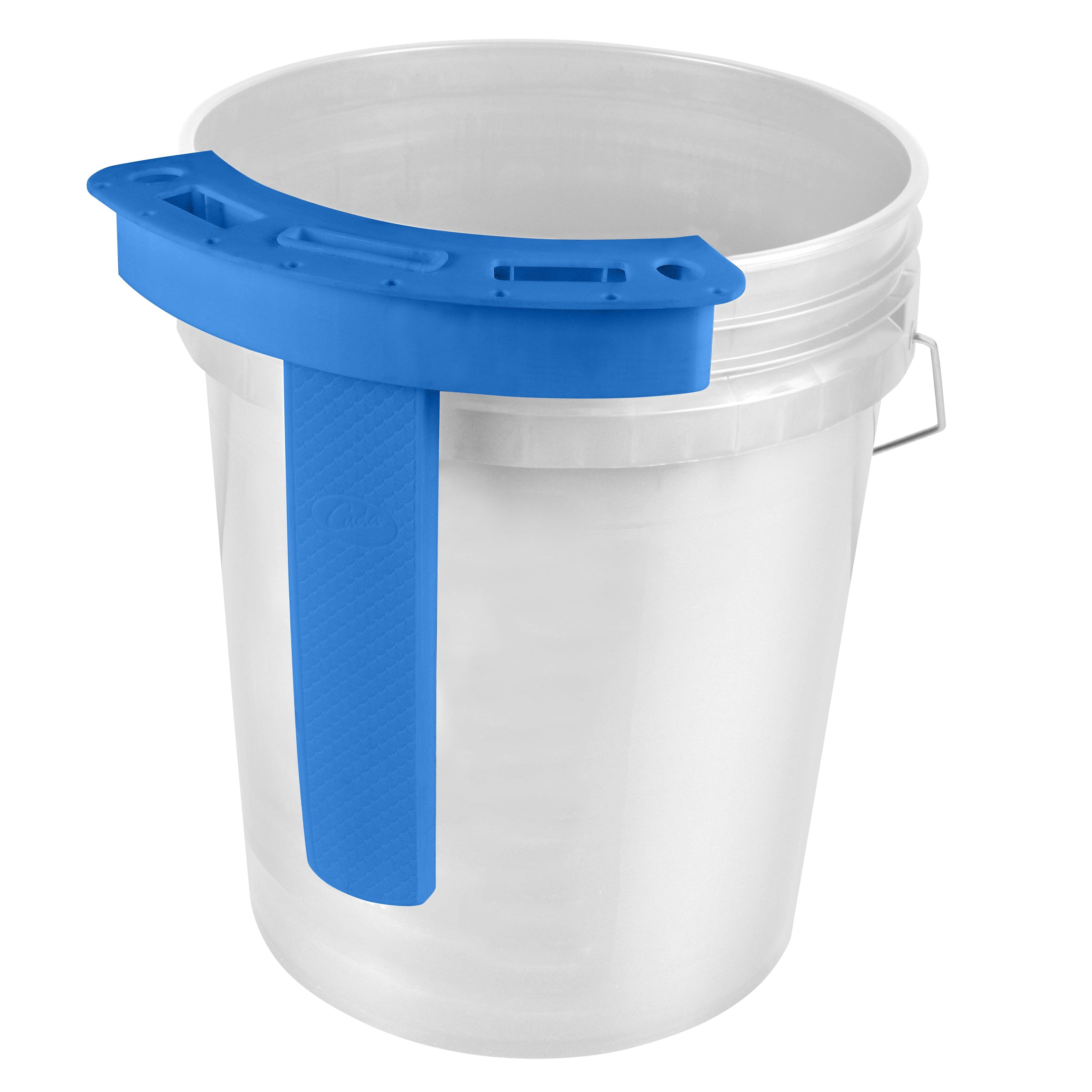 Cuda Fishing Bucket Tackle Center Organization Tool, for 5 Gallon Buckets, Plastic, White/Blue