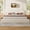 Beige, variant on BOSHIRO Queen Size Upholstered Bed Frame, Bed Frame with Soft Headboard, No Box Spring Needed, Gray