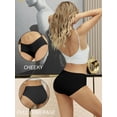 thumbnail image 6 of GaaiKei Womens Hipster Underwear Mid Rise No Show Briefs Soft Stretch Breathable Ladies Panties 6 Pack, Size 7, 6 of 6