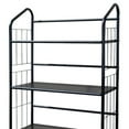 thumbnail image 3 of 49" Tall 4-Tier Metal Standing Book Shelf Black Finish, 3 of 5