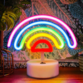 thumbnail image 3 of Rainbow Neon Sign Rainbow Neon Light, LED Rainbow Lamp Night Light, USB/Battery Operated Neon Sign Rainbow Room Decor, 3 of 7