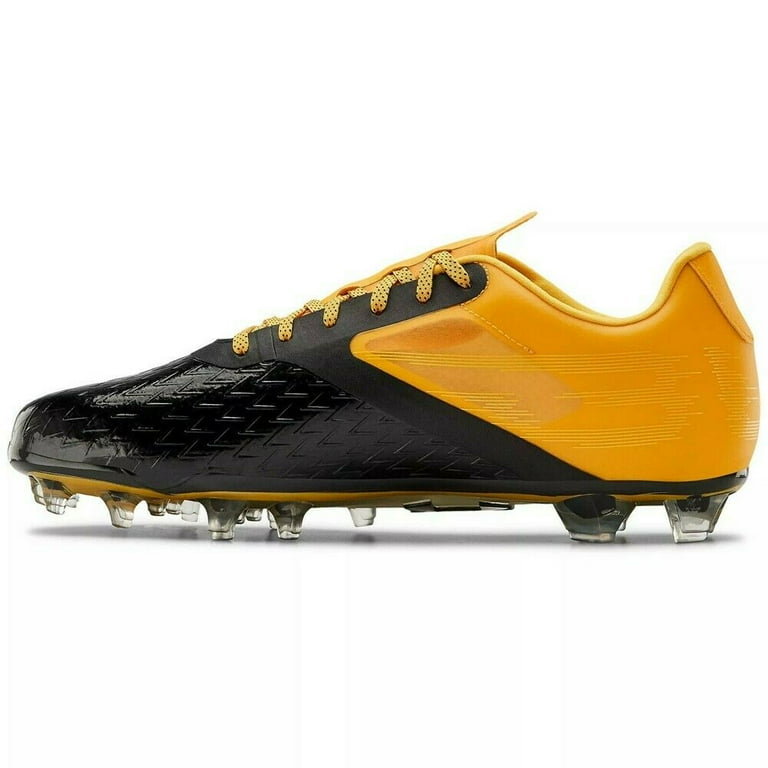 Mens Cleats Under Armour Football Cleats Yellow NEW Mens Under Armour Blur  Lux MC Football Cleats Yellow Black