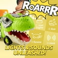thumbnail image 4 of Joyfy Dinosaur Truck Toys with Music & Lights for Kids 2-4, Carrier Truck Toys with 6 Rubber Car Vehicles, Christmas Birthday Gifts for Toddler Boy 2 3 4 5 6, 4 of 15