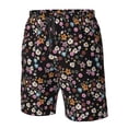 thumbnail image 5 of Kdxio Daisies Flowers Pattern Mens Casual Shorts - Drawstring Summer Beach Sports Shorts for Men, 5 of 9