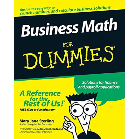 Pre-Owned Business Math for Dummies (Paperback) 9780470233313
