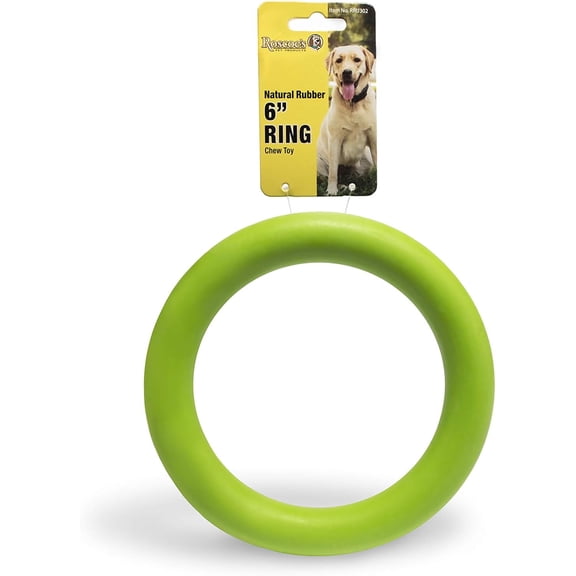 Roscoe's Pet Products Natural Rubber Ring Chew Toy for Dogs. Safe and Non-Toxic.