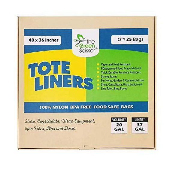 The Green Scissor Tote Liners 48 x 36 in - 25 pk