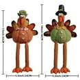 thumbnail image 3 of MOQIN Thanksgiving Tabletop Decor - Stuffed Turkey Animal Plush Doll Kit - Pilgrim Turkey Decor for Autumn Harvest Home and Tabletop Centerpieces Ornaments, 17 inch, 3 of 9