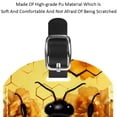thumbnail image 4 of Square 2Pack PU Leather Bee Cruise Luggage Tag with Privacy Cover and Name ID Tag for Travel Handbags Backpacks Luggage Tags, 4 of 6