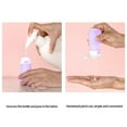 thumbnail image 5 of Holloyiver Silicone Travel Bottles, Leak Proof Squeezable Refillable Travel Accessories Toiletries Containers, Travel Size Cosmetic Tube for Shampoo Lotion Soap Liquids (Purple, 2oz), 5 of 6