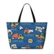 thumbnail image 2 of Disketp Construction Vehicles Bolsa de Playa de Gran Capacidad, Bolso Impermeable y a Prueba de Arena para Mujer, Ideal para Playa, Piscina y Natación, 2 of 7
