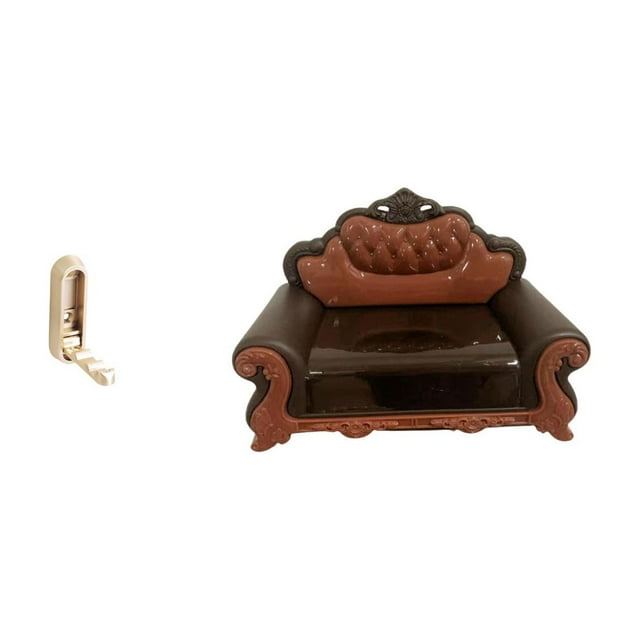 Gancho Organizador Plegable Para Armario De Baño Con Modelo De Sofá En Miniatura. Accesorio DIY Para Decoración De Micro Paisajes Y Casas De Campo.