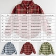 thumbnail image 3 of WXFAZCVU Baby Boy Flannel Shirt Toddler Plaid Shirt Button Down Jacket Coat Fall Outfits Size 4-5 Years, 3 of 4