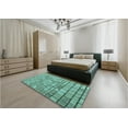 thumbnail image 4 of Ahgly Company Indoor Rectangle Patterned Turquoise Green Area Rugs, 7' x 9', 4 of 6