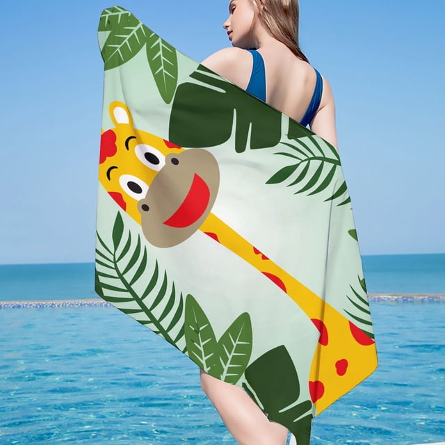 Toalla de playa de microfibra Toalla de baño colorida súper liviana Manta de playa a prueba de arena Toalla multiusos para piscina de viaje 30x60 pulgadas Wmkox8yii HFSH4859