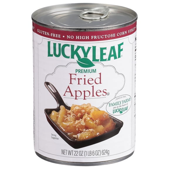 Pack Of 3 Lucky Leaf Fried Apples Pie Filling, 22 oz (Package May Vary)