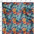 thumbnail image 3 of Soimoi Poly Canvas Blue Fabric By the Yard - 56 Inch Wide - Florals Print Fabric - Elegant and Timeless Patterns for Fashion and Home Decor Printed Fabric, 3 of 6