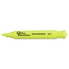 Office Impressions Desk Highlighter, Chisel Tip, Fluorescent Yellow, 12/Pack