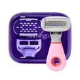 thumbnail image 2 of Flamingo Travel Women's Razor Kit with Mini Handle, 1 Original Blade Cartridge, 1 Pubic Blade Cartridge and Vented Case, 2 of 8