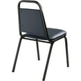 thumbnail image 6 of (Pack of 4) NPS® 9100 Series Vinyl Upholstered Stack Chair, Midnight Blue Seat, Black Sandtex Frame, 6 of 7