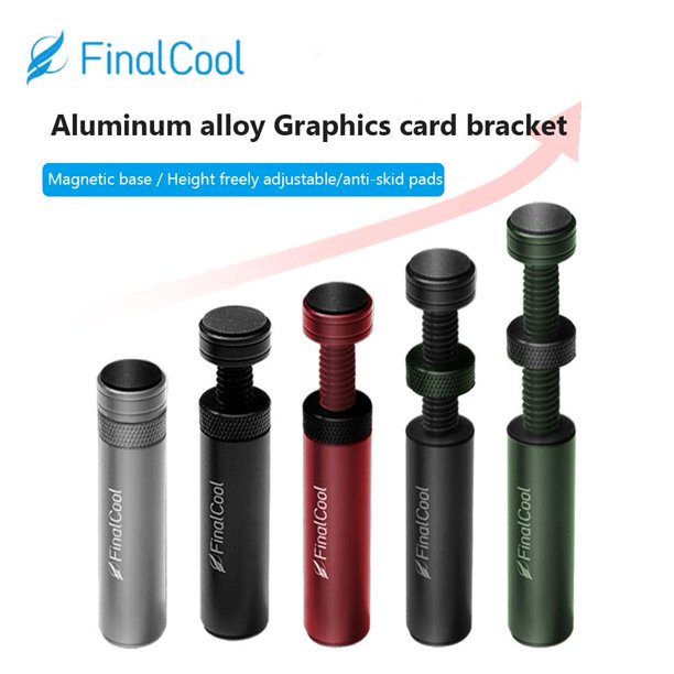 FinalCool XKZ712 Vertical Magnetic Video Graphics Card Holder Jack (Silver) Sywqhk Para estrenar