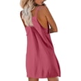 thumbnail image 3 of A Women's Athletic Dresses Cute Tennis Dress with Shorts Underneath Spaghetti Strap Casual Dress, 3 of 6
