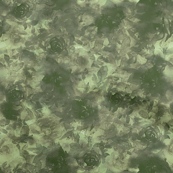oneOone Polyester Spandex Green Fabric Abstract Floral Dress Material Fabric Print Fabric By The Yard 56 Inch Wide-2rb