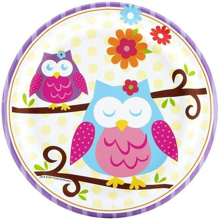  Owl  Blossom Dessert Plates 8pk Walmart  com