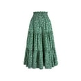 thumbnail image 2 of Floral Ruffle Layered Hem Drawstring Skirt Casual Skirt For Spring Summer Women's Clothing, 2 of 20