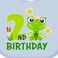thumbnail image 4 of Inktastic 2nd Birthday Princess Frog Girls Baby Bib, 4 of 4