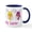White/Navy Inside, variant on CafePress - Hoppy Easter Mug - 11 oz Ceramic Mug - Novelty Coffee Tea Cup