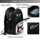 thumbnail image 4 of Disketp Circular Lighthouse Mochila de Viaje Estampada para Laptop con Puerto de Carga USB, Mochila Impermeable para Computadora – Regalo para Hombres y Mujeres, 4 of 7