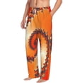 thumbnail image 2 of Daiia Orange Rotating Men's Sleep Pant with Pockets and Drawstring,Pajama Pants-Small, 2 of 9