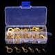 thumbnail image 2 of Terminales de crimpado tipo con aislamiento de latón de 150 piezas Conectores Desconexiones rápidas Surtido de conectores nalgas e Zulema terminales de crimpado de anillo aislado, 2 of 7