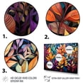 thumbnail image 3 of Designart "Colorful Vibrant Foliage" Abstract Botanicals Floater Framed Wall Decor, 3 of 7