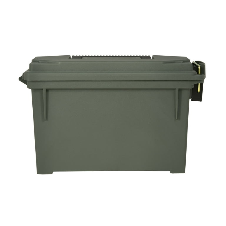  Plano Field Ammo Box, OD Green, Lockable Ammunition Storage Box  with Heavy-Duty Carry Handle, Medium Plastic Ammo Storage, Water-Resistant  Protection, Holds 6-8 Boxes of Ammo : Sports & Outdoors