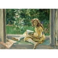thumbnail image 3 of Louise Catherine Breslau 24x18 Black Modern Framed Museum Art Print Titled - Young Girl Reading by a Window (1912), 3 of 5