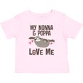 thumbnail image 3 of Inktastic Nonna and Poppa Granddaughter Sloth Girls Baby T-Shirt, 3 of 5