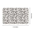 thumbnail image 2 of Bathroom Rugs Non Slip Washable - White Grey Camouflage Kitchen Mats for Floor, Area Rugs for Entryway Rugs Indoor, Laundry Bathroom Room Door Rug with Rubber Backing 20x31.5in, 2 of 8
