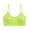 Green, variant on Yoyauz V-Neck Women's Sports Bra - Adjustable Thin Shoulder Straps With Padding Yoga Top Basic Wireless Camisole Vest