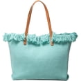 thumbnail image 1 of LHSHID Tote Bag for Women Cute Canvas Shoulder Bag Summer Vibe Beach Bag Casual Handbag Bohemian Hobo Bag with Tassels, 1 of 6