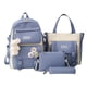 thumbnail image 1 of Sywqhk Mochila De Lona A La Moda Para Mujer, Estuche Para Lápices (Azul) Sywqhk Para estrenar, 1 of 8