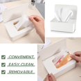 thumbnail image 3 of Caja de almacenamiento de pañuelos húmedos, caja de toallitas húmedas, caja vacía de toalla para la cara de cartón para salón, 3 of 5