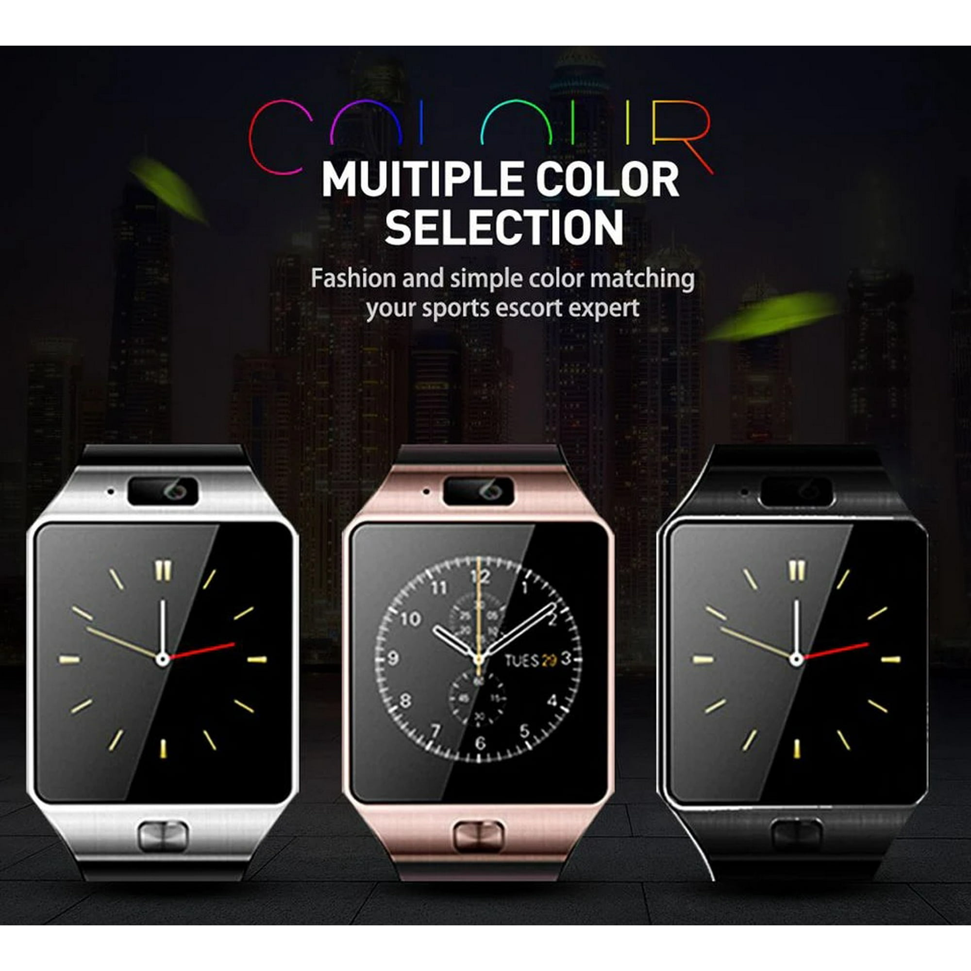 2G Sim Card Men Smart Watch TF Card Full Touch Phone Watch Bluetooth Camera MP3 Player For Xiaomi Samsung Smartwatch Men reloj