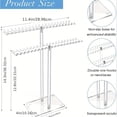 thumbnail image 2 of Huggegwe Organisateur de Colliers Support de Colliers Présentoir de Commode Base Simple Stable Support de Bijoux Transparent Rangement de Bijoux CA919-75660, 2 of 7